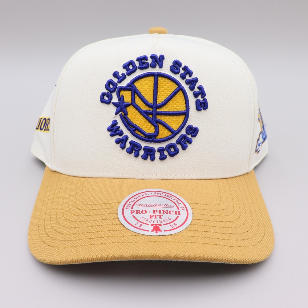 Mitchell & Ness Golden State Warriors NBA Dusted Double Pro Pinch Snapback Hat